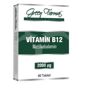 Green Farma Vitamin B12 Metilkobalamin 60 Tablet
