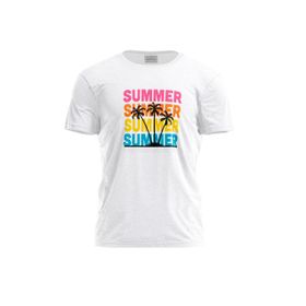 Green Fish BDTSWB-100054 Beyaz Erkek T-shirt