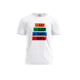 Green Fish BDTSWB-100077 Beyaz Erkek T-shirt