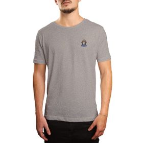 Green Fish DE-GF-TS-003938 Gri Erkek T-shirt