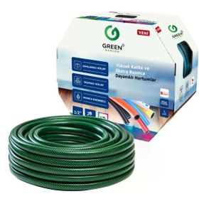 Green Garden 381220 Flex Örgülü 1/2-20 mt Bahçe Hortumu