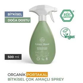 Green Mood Portakal 500 ml Organik Portakal Yağlı Bitkisel Vegan Çok Amaçlı Sprey Yüzey Temizleyici