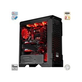 Green Striker Midtower 3x120 mm Fan Siyah 6x120 mm Fan Desteği Bilgisayar Kasası