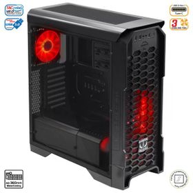 Green Striker Midtower 3x120 mm Fan Siyah 6x120 mm Fan Desteği Bilgisayar Kasası