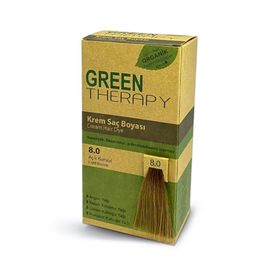 Green Therapy Argan Yagı Katkılı Krem Saç Boyası 8.0 Açık Kumral Saç Boyası
