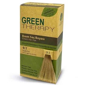 Green Therapy Krem 9.1 Küllü Sarı Saç Boyası