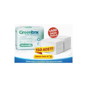 Greenbox 60x90 cm 150 Adet Yetişkin Yatak Koruyucu Örtü