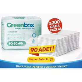 Greenbox 60x90 cm 90 Adet Yatak Koruyucu Örtü