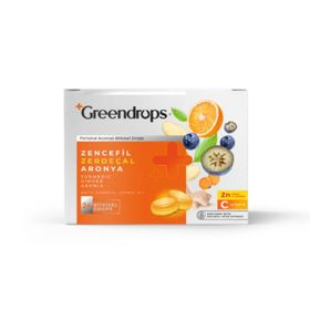 Greenlabel Greendrops Zencefil Zerdeçal Aronya 24 Adet Pastil