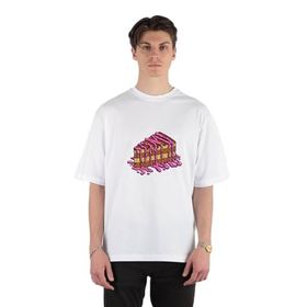 GreenMint Delicious Dripping Cream Cake Slices Unisex Beyaz Oversize T-shirt