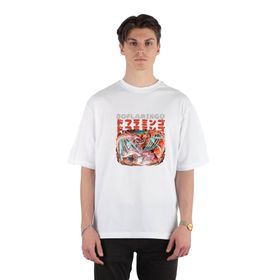 GreenMint Doflamingo Unisex Beyaz Oversize T-shirt