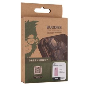 Greenmnky Buddies iPhone 16 - 16 Plus Uyumlu Pembe Kamera Lens Koruyucu