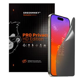 Greenmnky iPhone 11 Pro Pro Privacy HD Edition Panzerfolyo Şeffaf Ekran Koruyucu
