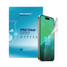 Greenmnky iPhone 12 Mini-Pro Clear Edition Panzerfolyo Şeffaf Ekran Koruyucu