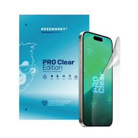 Greenmnky iPhone 13 Mini-Pro Clear Edition Panzerfolyo Şeffaf Ekran Koruyucu
