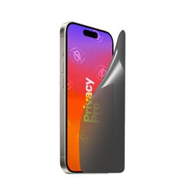 Greenmnky iPhone 15 Pro Privacypro Panzerfolyo Şeffaf Ekran Koruyucu