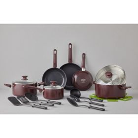 Greenpan Cambridge Red 16 Parça Pişirme Seti