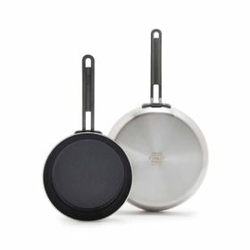 Greenpan Stanley Tucci 20 cm+26 cm 2'li Çelik Kızartma Tava