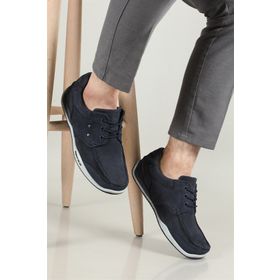 Greyder 00102 Deri Rahat Comfort Lacivert Erkek Ayakkabı