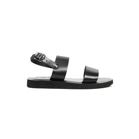 Greyder 3Y1CS62622 Siyah Hakiki Deri Erkek Sandalet