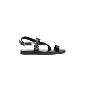 Greyder 3Y1CS62623 Siyah Hakiki Deri Erkek Sandalet
