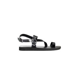 Greyder 3Y1CS62623 Siyah Hakiki Deri Erkek Sandalet