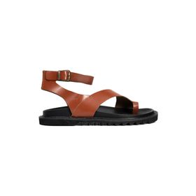 Greyder 3Y2CS50754 Taba Hakiki Deri Kadın Sandalet