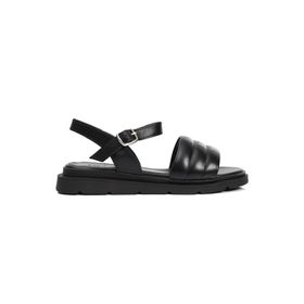 Greyder 3Y2CS50769 Siyah Hakiki Deri Kadın Sandalet