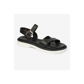 Greyder 4Y2CS59006 Kadın Siyah Hakiki Deri Sandalet