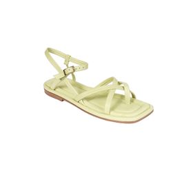 Greyder 4Y2CS59032 KadınNeon Yeşili Hakiki Deri Sandalet