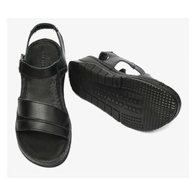 Greyder 4Y2FS57472 Siyah Hakiki Deri Kadın Sandalet
