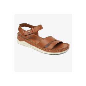 Greyder 4Y2FS57472 Taba Hakiki Deri Kadın Sandalet