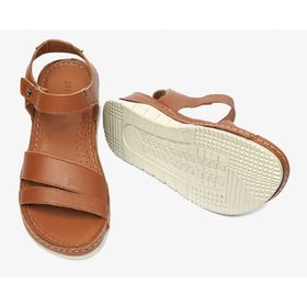 Greyder 4Y2FS57472 Taba Hakiki Deri Kadın Sandalet