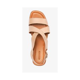 Greyder 4Y2US59099 Krem Hakiki Deri Topuklu Kadın Sandalet