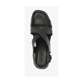 Greyder 4Y2US59099 Siyah Hakiki Deri Topuklu Kadın Sandalet