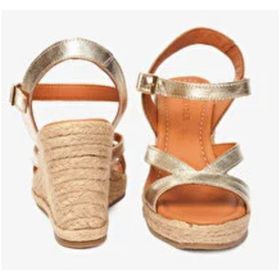 Greyder 4Y2WS59002 Altın Hakiki Deri Topuklu Kadın Sandalet