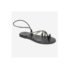 Greyder 4Y2WS59103 Platin Hakiki Deri Taşlı Kadın Sandalet
