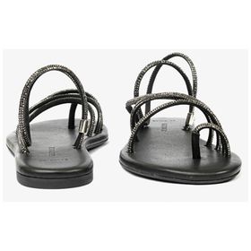 Greyder 4Y2WS59103 Platin Hakiki Deri Taşlı Kadın Sandalet