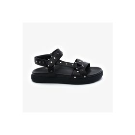 Greyder 5Y2CS34480 Siyah Hakiki Deri Kadın Sandalet