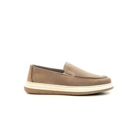 Greyder 64696 Bej Erkek Deri Baskılı Lastikli Comfort Casual Ayakkabı