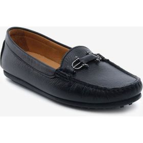 Greyder 6Y2WA57725 Kadın Siyah Hakiki Deri Loafer Ayakkabı