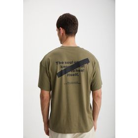 Grimelange Mark Haki Oversize Erkek T-shirt