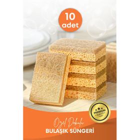 Grimor Life 10 Adet Lifli Özel Dokulu Düz Bulaşık Süngeri