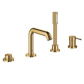 Grohe 19578GL1 Essence Dört Delikli Altın Küvet Bataryası