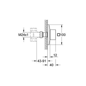 Grohe 19796000 Allure Brilliant Ankastre Stop Valf