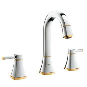 Grohe 20389IG0 Grandera M-boyut Krom/Altın 3 Delikli Lavabo Bataryası