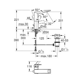 Grohe 23109000 Allure Brilliant Sifon Kumandalı Lavabo Bataryası