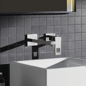 Grohe 23447000 Eurocube Duvardan Ankastre Lavabo Bataryası