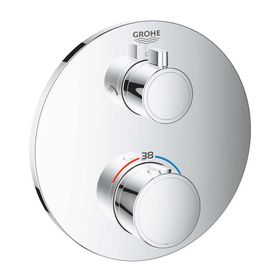 Grohe 24076000 Grohtherm 2 Yollu Krom Termostatik Banyo Duş Bataryası