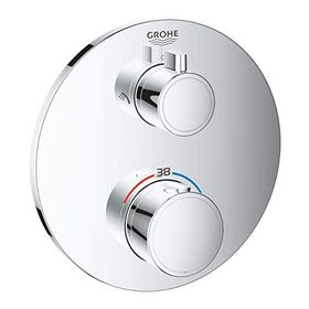 Grohe 24076000 Grohtherm 2 Yollu Krom Termostatik Banyo Duş Bataryası